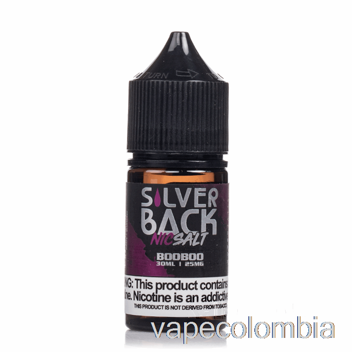 Booboo Vape Desechable - Jugo De Espalda Plateada Co. Sales - 30ml 25mg